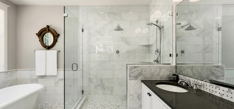 bathroom shower door installation in Jamul