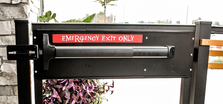 emergency push bar installation in Jamul